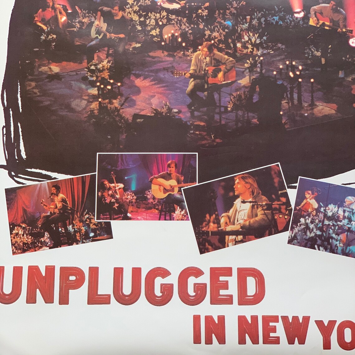 Vintage 90s Nirvana MTV Unplugged Music Poster Etsy