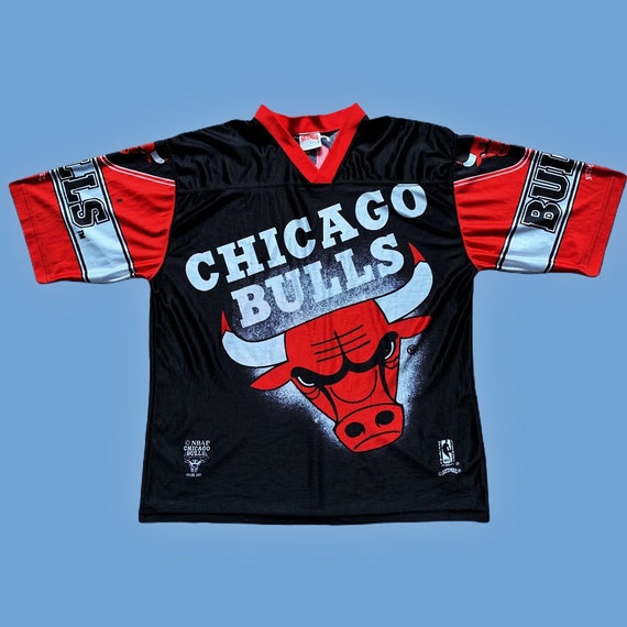 Vintage 90s Chicago Bulls All Over Print Jersey