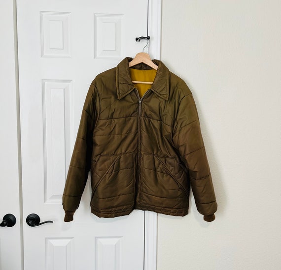 Medium Brown Vintage Workwear Jacket Reversible |… - image 1
