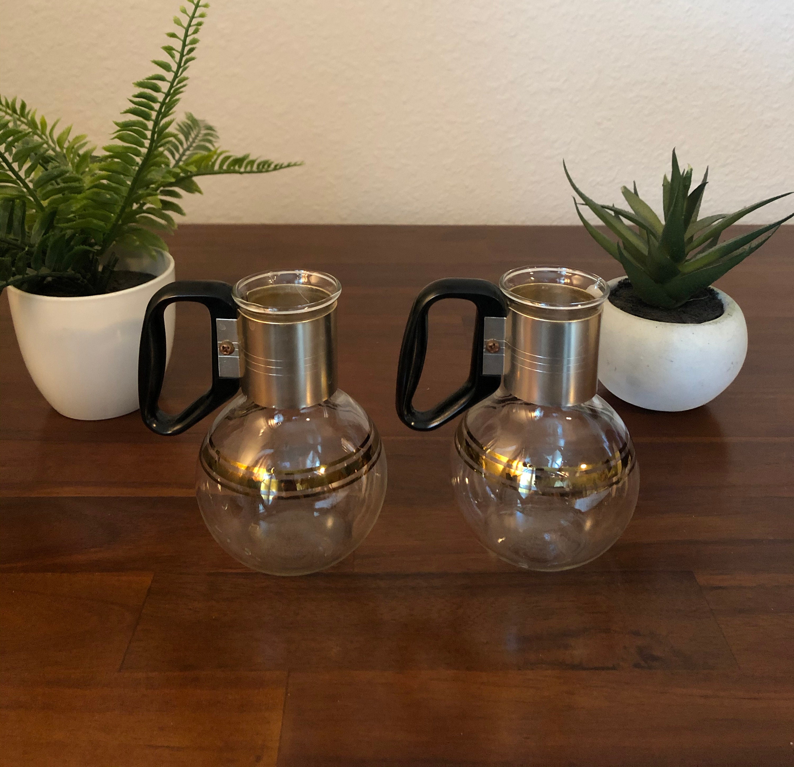 Small Vintage Pyrex Coffee Carafe Set / 1960's Clear and Etsy