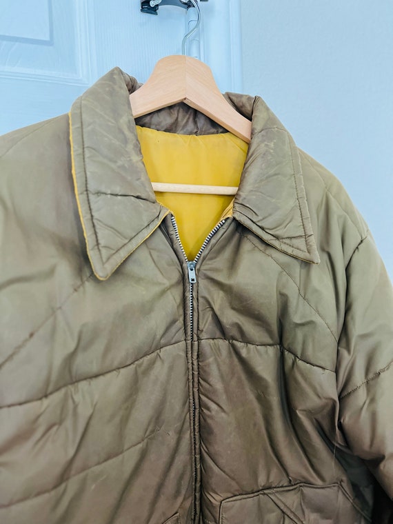 Medium Brown Vintage Workwear Jacket Reversible |… - image 2
