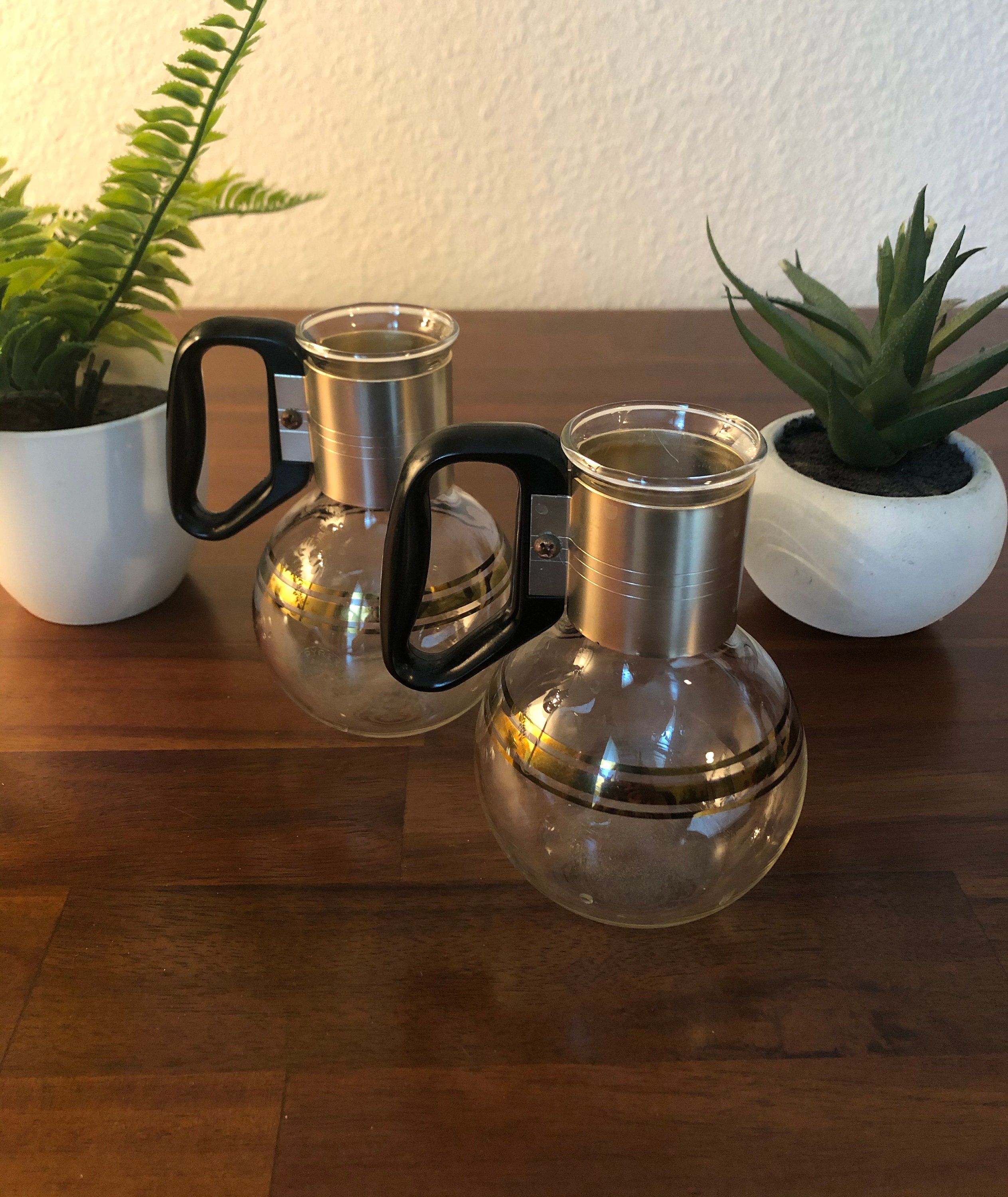 Small Vintage Pyrex Coffee Carafe Set / 1960's Clear and Etsy