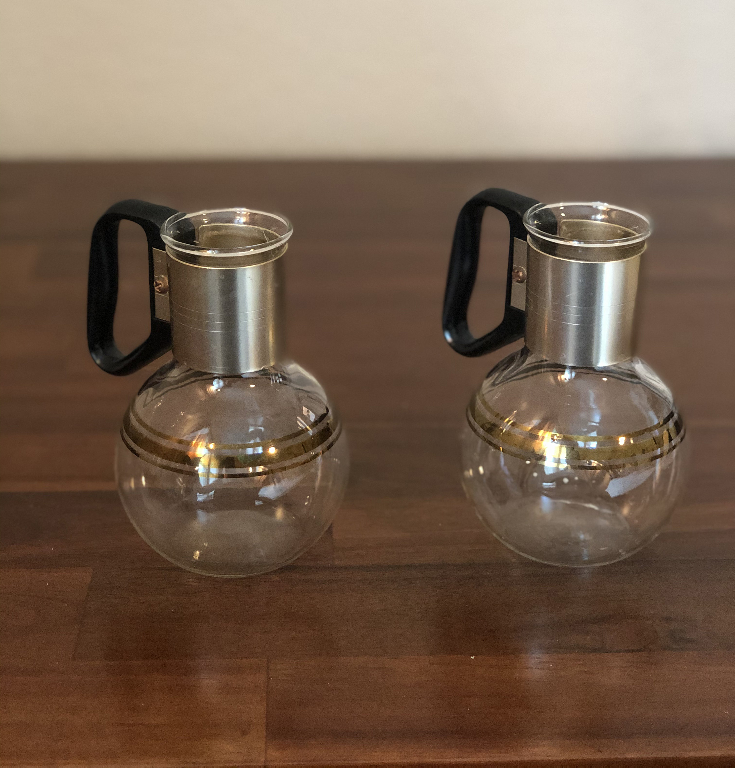 Small Vintage Pyrex Coffee Carafe Set / 1960's Clear and Etsy