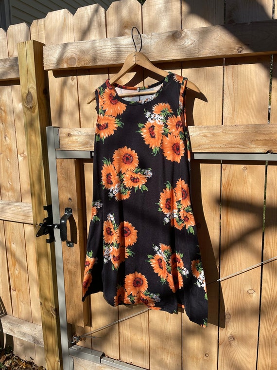 Vintage Sunflower Summer Dress, Sun Dress, Summer… - image 2