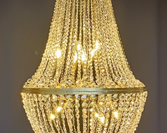 Handmade Crystal Chandelier – Italian Artisan Lighting – Luxury Home Decor – Made in Italy-Chandelier