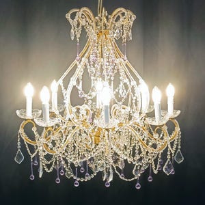 Handmade Crystal Chandelier – Italian Artisan Lighting – Luxury Home Decor – Made in Italy