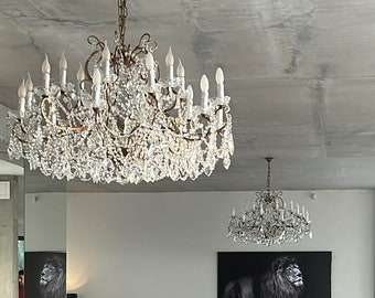 Handmade Crystal Chandelier – Italian Artisan Lighting – Luxury Home Decor – Made in Italy - Crystal Chandelier