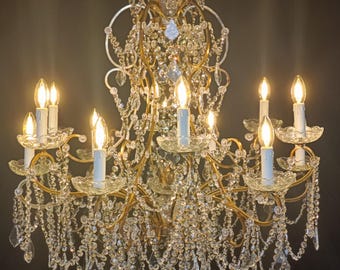 Handmade Crystal Chandelier – Italian Artisan Lighting – Luxury Home Decor – Made in Italy