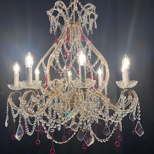 Handmade Crystal Chandelier – Italian Artisan Lighting – Luxury Home Decor – Made in Italy