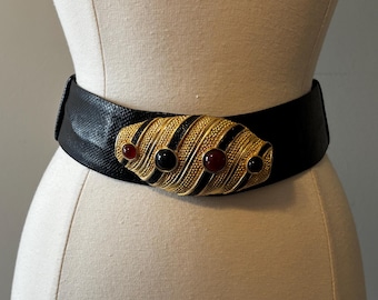 Stunning JUDITH LEIBER Vintage 1990's Red Snakeskin Adjustable
