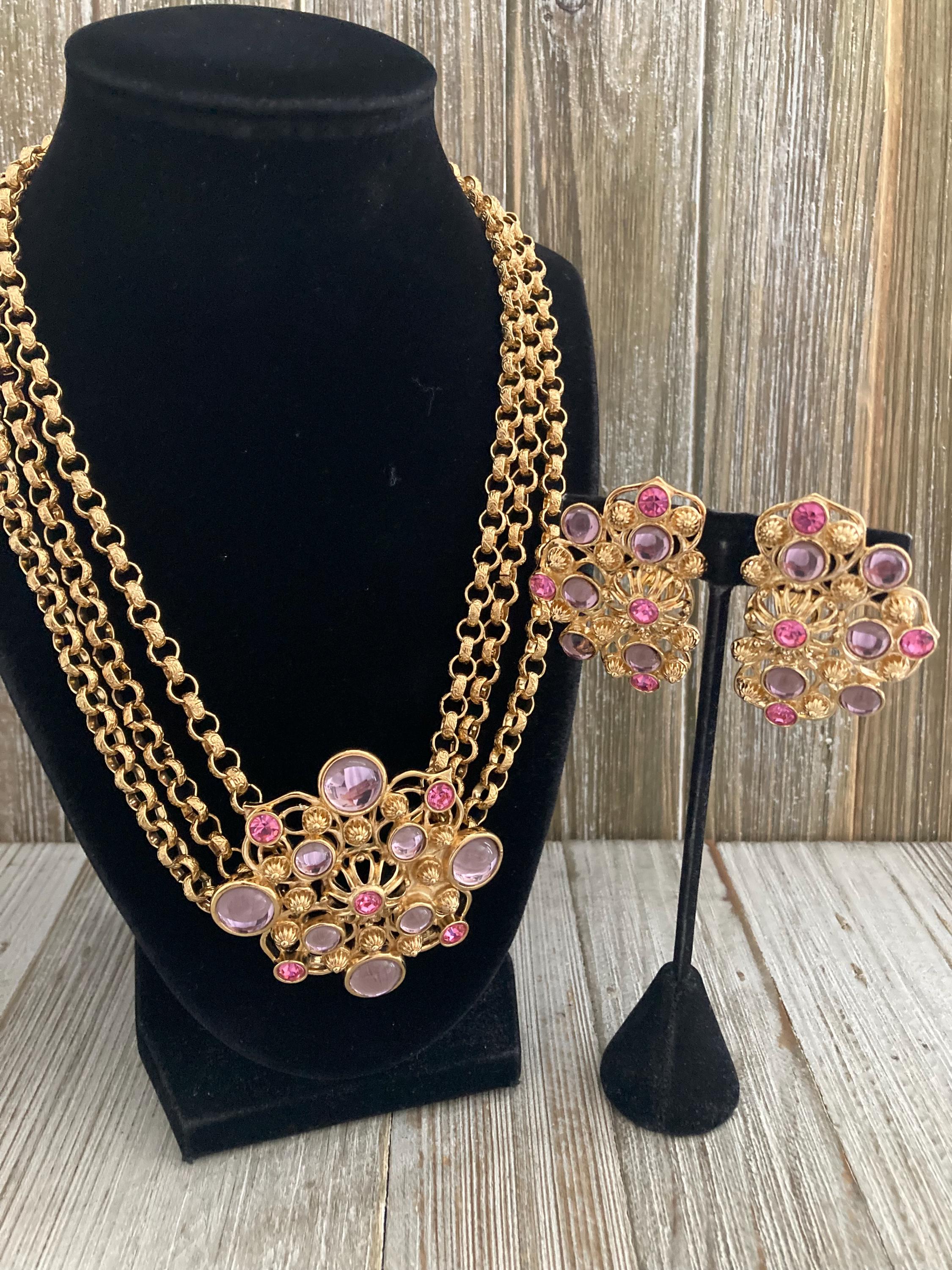 Stunning BARRERA for AVON Vintage 1992 Marbella Collection Gold