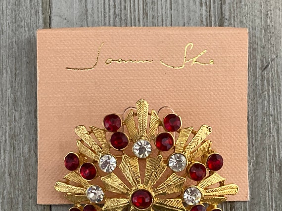 Stunning JOANN SHE Vintage 1990's NOS Gold Brooch… - image 2