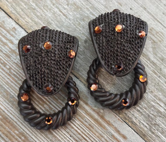 JEFF LIEB New Old Stock 1990's Brown With Orange … - image 3