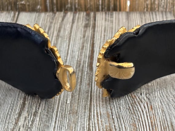 Gorgeous JUDITH LEIBER Signed Adjustable Black Sn… - image 9