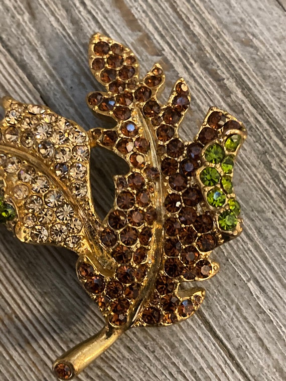 Stunning Vintage KJL/Kenneth Lane Multicolored Rh… - image 4