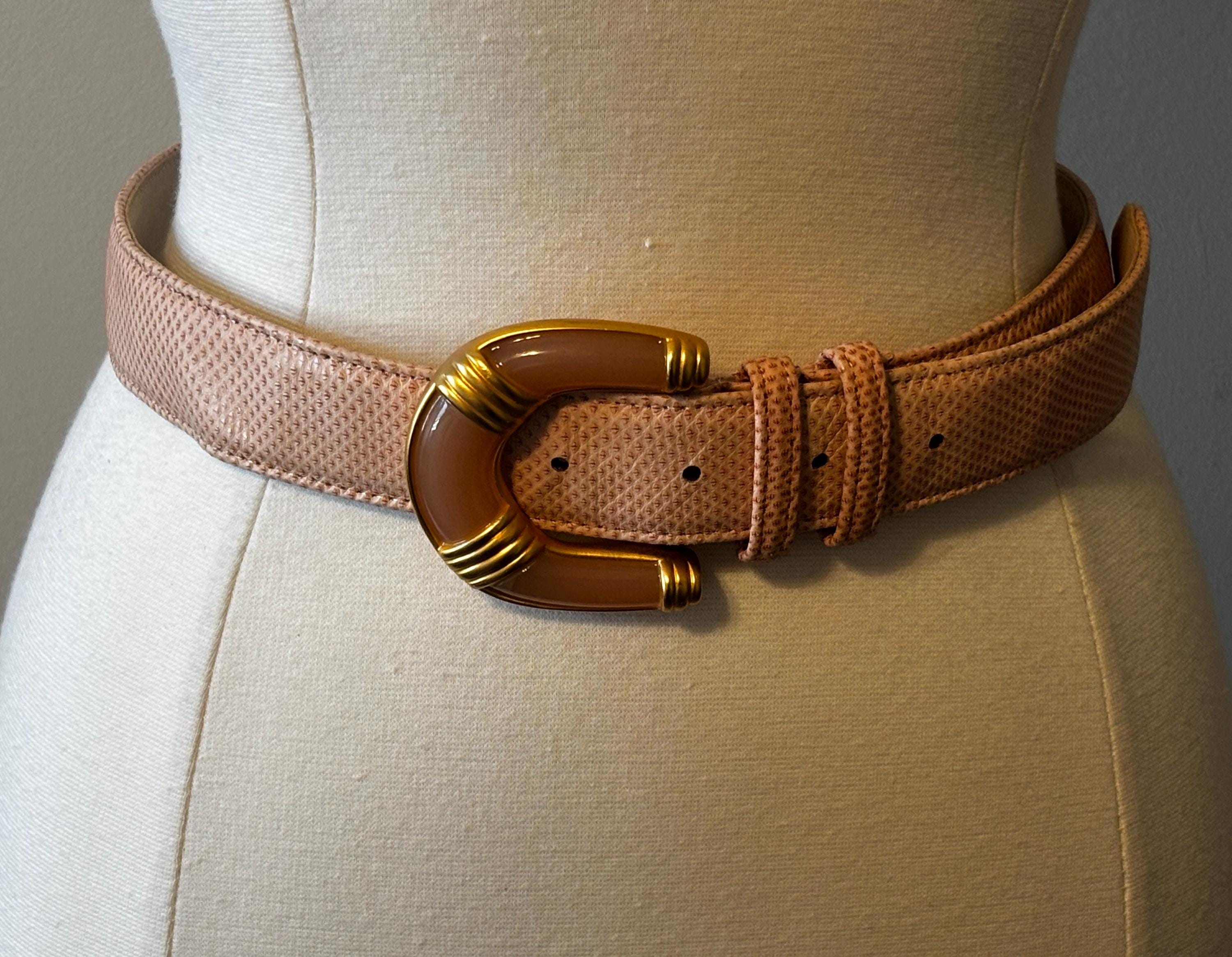 Skinny Genuine Snakeskin Belt, Made in Taiwan, ROC - 1980s Vintage 1980s Snakeskin Belt - Etsy main image 3