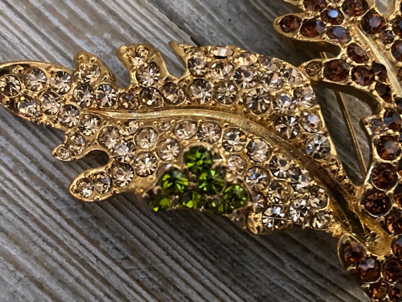 Stunning Vintage KJL/Kenneth Lane Multicolored Rh… - image 3