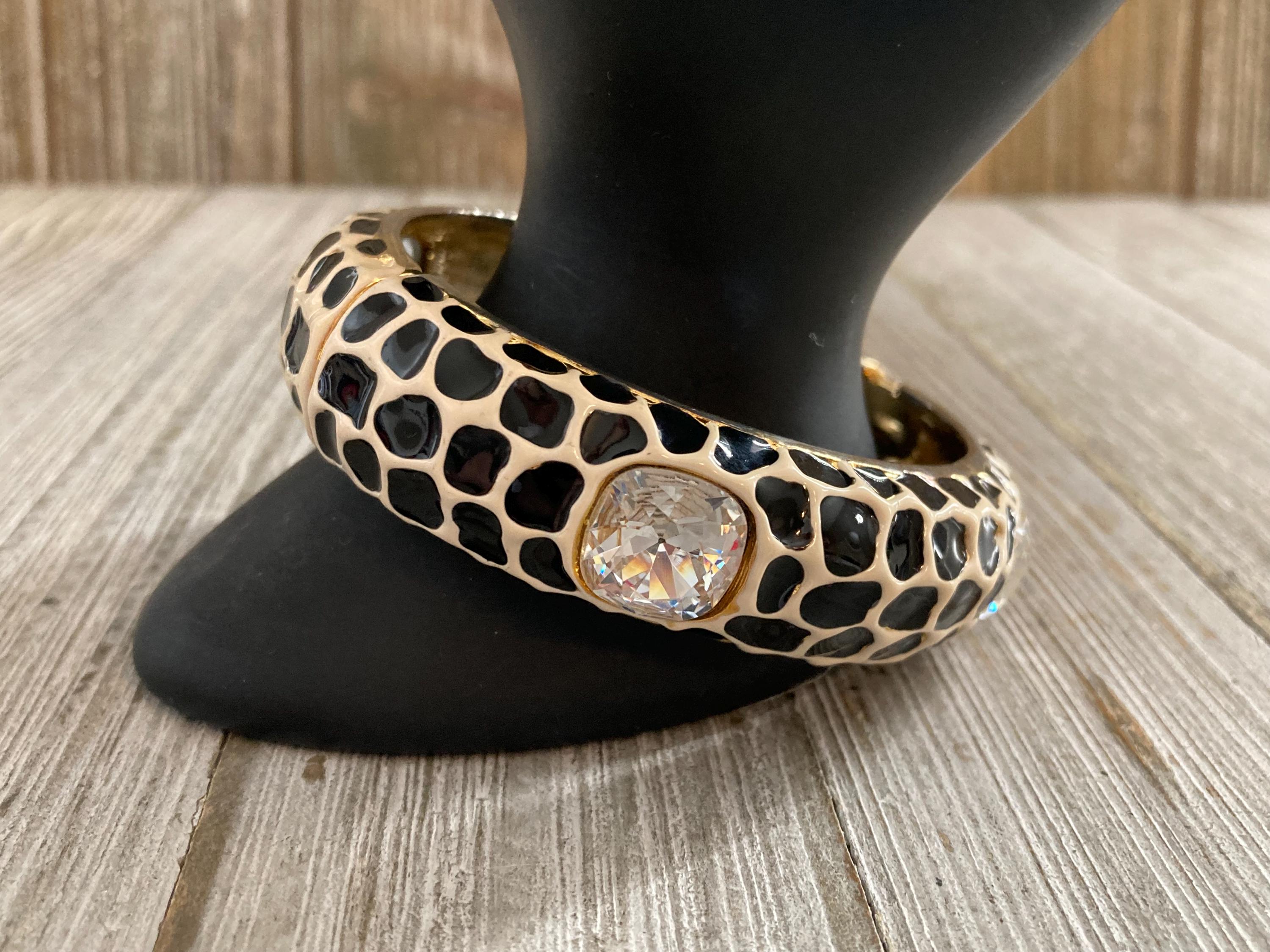 Gorgeous Kjl/kenneth Jay Lane Vintage 1990's Black and Beige