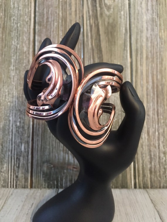 Gorgeous RAME' Vintage 1950"s Signed Copper Scrol… - image 2