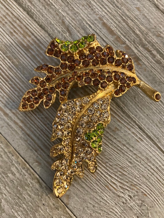 Stunning Vintage KJL/Kenneth Lane Multicolored Rh… - image 1