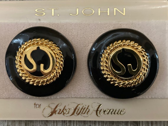 Vintage St. John Glossy Black Equestrian Gorgeous ST. JOHN New Old Stock Vintage 1980 main image 4