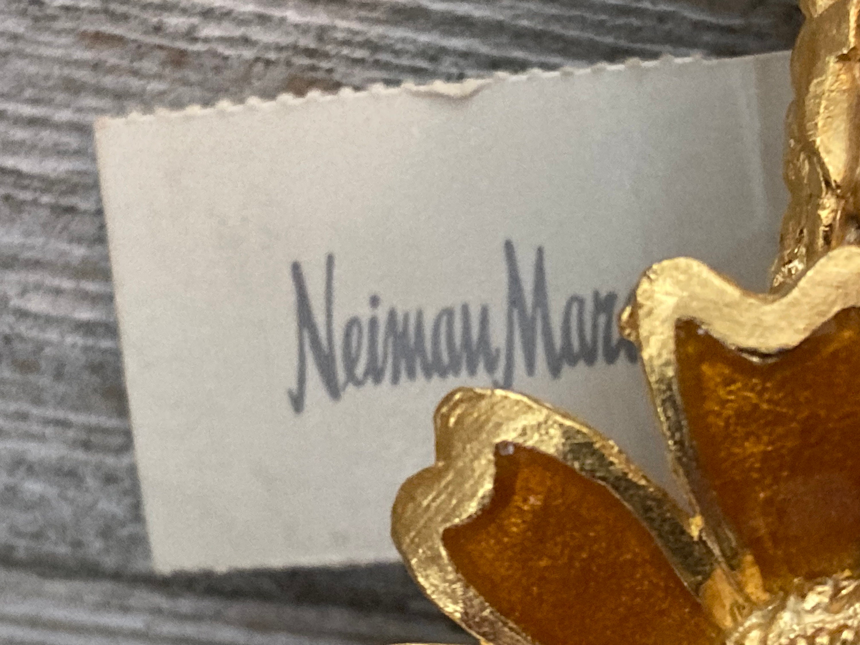 Vintage Neiman Marcus Gold, Silver Hair Barrette. Magnificent YOSCA Signed NEIMAN MARCUS Made in France  main image 4