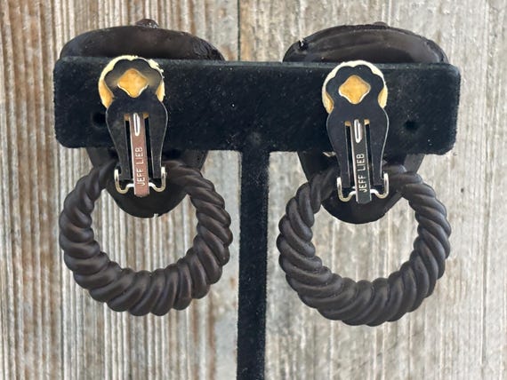 JEFF LIEB New Old Stock 1990's Brown With Orange … - image 7