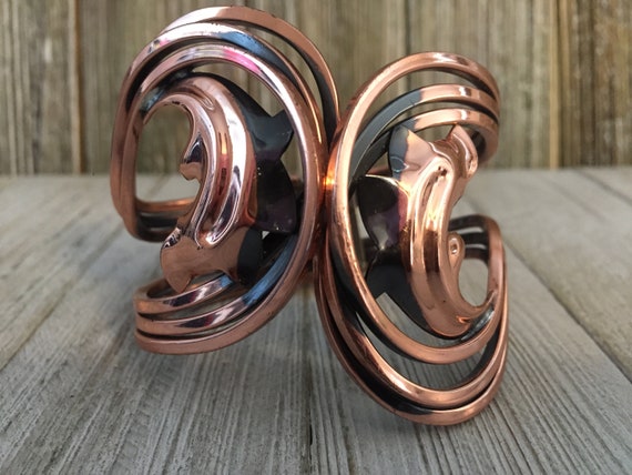 Gorgeous RAME' Vintage 1950"s Signed Copper Scrol… - image 1