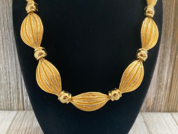 Stunning IVANA Signed Vintage 1990's Chunky Gold … - image 6