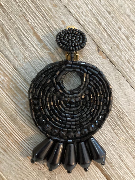 KJL/Kenneth Jay Lane Signed 1990's Massive Black … - image 6