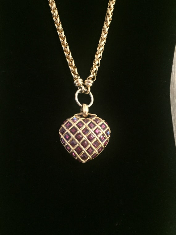 Exquisite JOAN RIVERS Vintage 1980's Purple Rhines