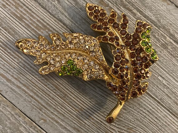 Stunning Vintage KJL/Kenneth Lane Multicolored Rh… - image 2