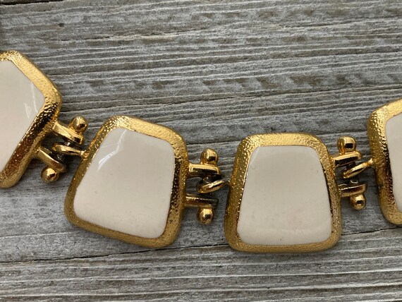 Fabulous ANNE KLEIN Vintage 1980's-90's Gold And … - image 8