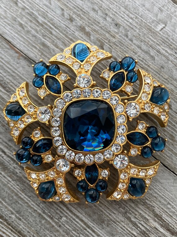 JOAN RIVERS Vintage 1990's Gold Statement Brooch … - image 3