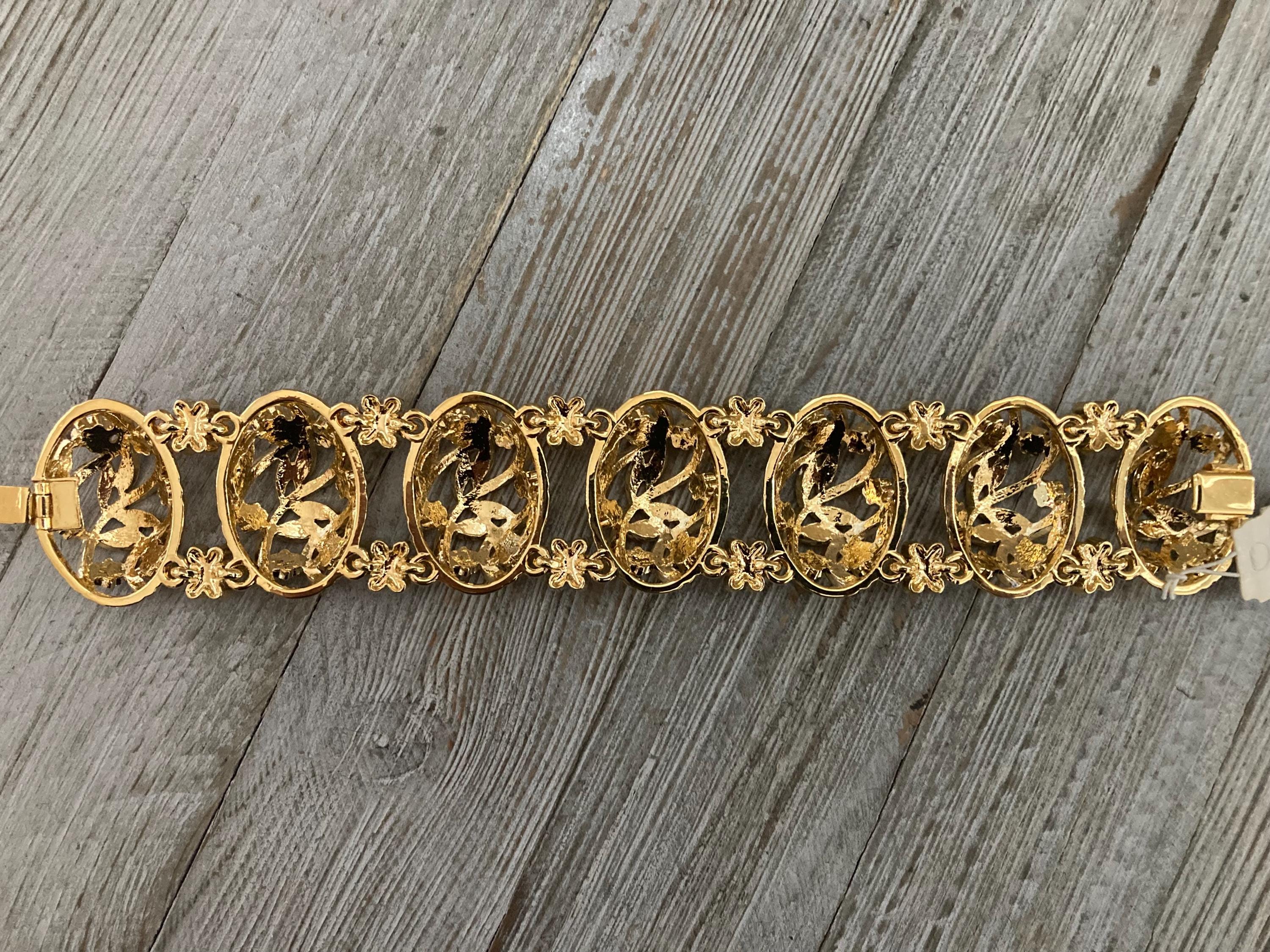 Magnificent NINA RICCI 1980's-90's New Old Stock Gold With