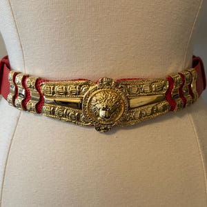 Stunning JUDITH LEIBER Signed Vintage 1990's Red Snakeskin
