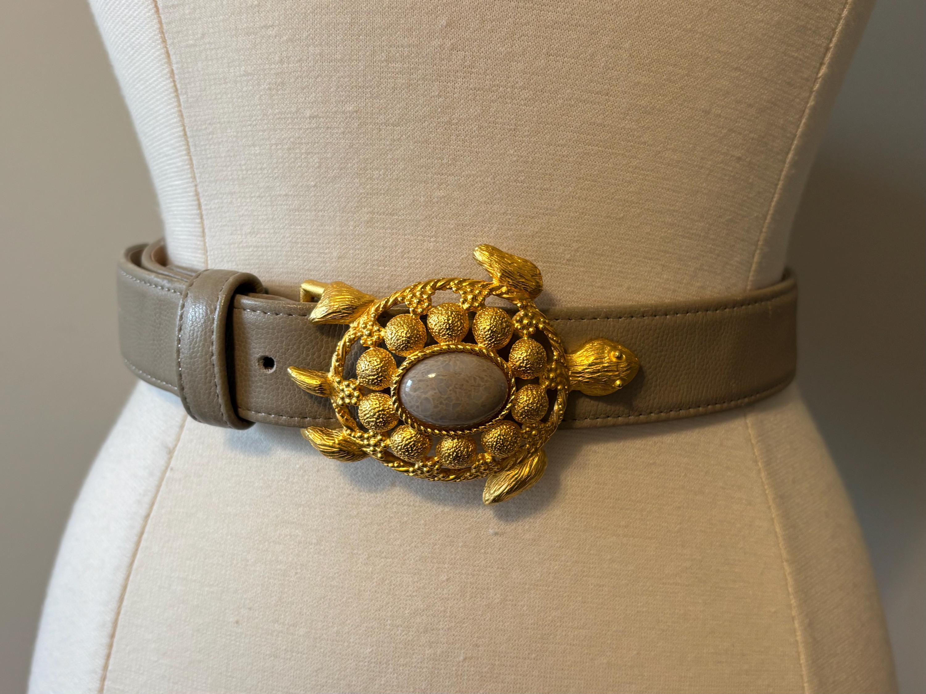 Gold Turtle Belt - Etsy