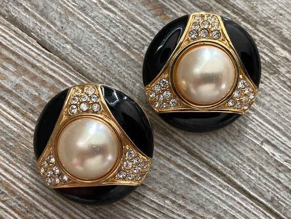 Boucles D'oreilles Pendantes Anciennes – Acier, Clips, Strass