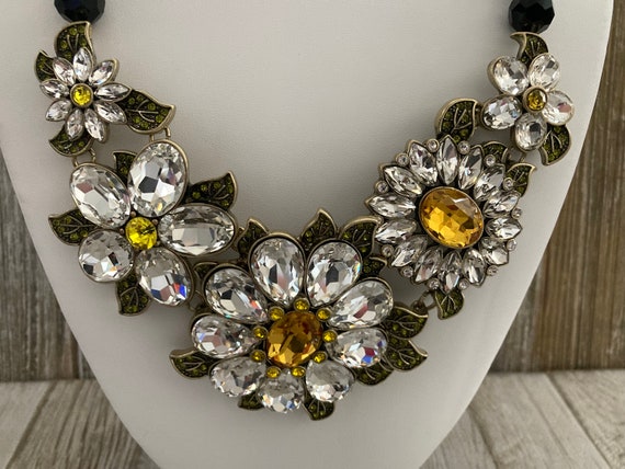 60'sビンテージ！1966年 HEIDI FLOWERS INC. ネックレス Magnificent HEIDI DAUS Glorious Garden Signed Vintage 1990's