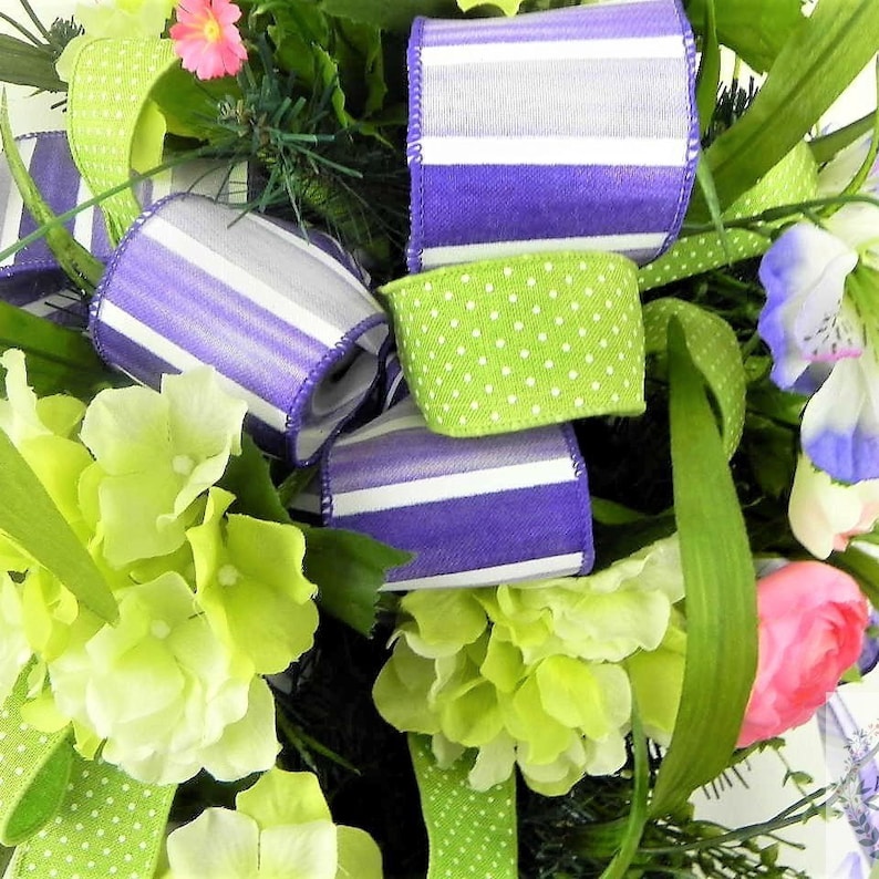 Spring Swag Wreath,Spring Teardrop Swag,Floral Swag,Spring Wreaths for Front Door,Spring Summer Swag,Easter Swag,Elegant Wreath,Spring Decor