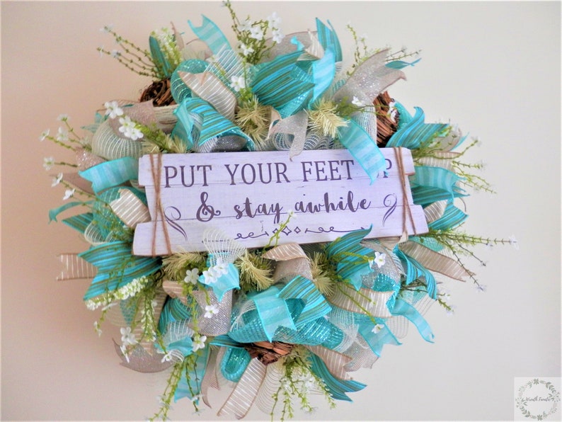 Beach Wreath,Beach Decor,Coastal Wreath,Coastal Decor,Lake House Wreath,Lake House Decor,Ocean Wreath,Ocean Decor,Summer Wreath,Floral Decor