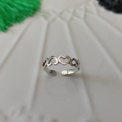 Toe Ring Silver Toe Ring Claddagh Heart Crown Sterling Silver Etsy