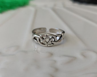 925 Sterling Silver Celtic Toe Ring