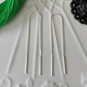 Boucles d'oreilles à enfiler en argent sterling 925