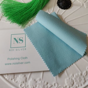 160x110 mm Silver Jewellery Anti-Tarnish Cotton Cleaning Polishing Cloth