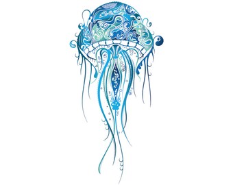 Download Jellyfish svg | Etsy