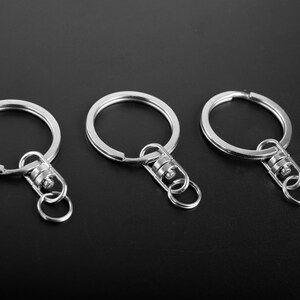 Split Key Rings With Clasps, 5pcs Keychain Making Supplies, Split Key Rings, Diy Keychain Holiday Gift