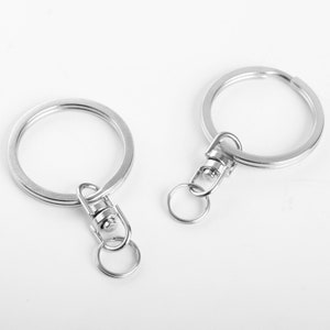 Split Key Rings With Clasps, DIY Keychain Gift, 5pcs Keychain Making Supplies