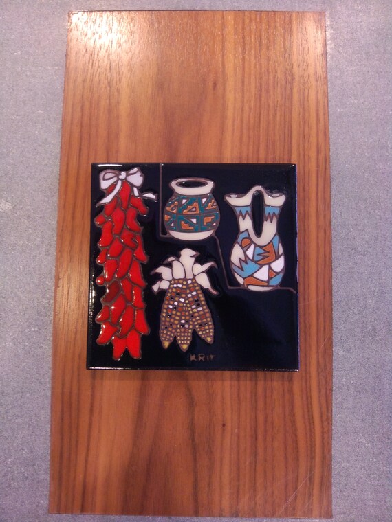 Southwestern Ceramic Tile Trivet 6 X 6w A1 003 Etsy