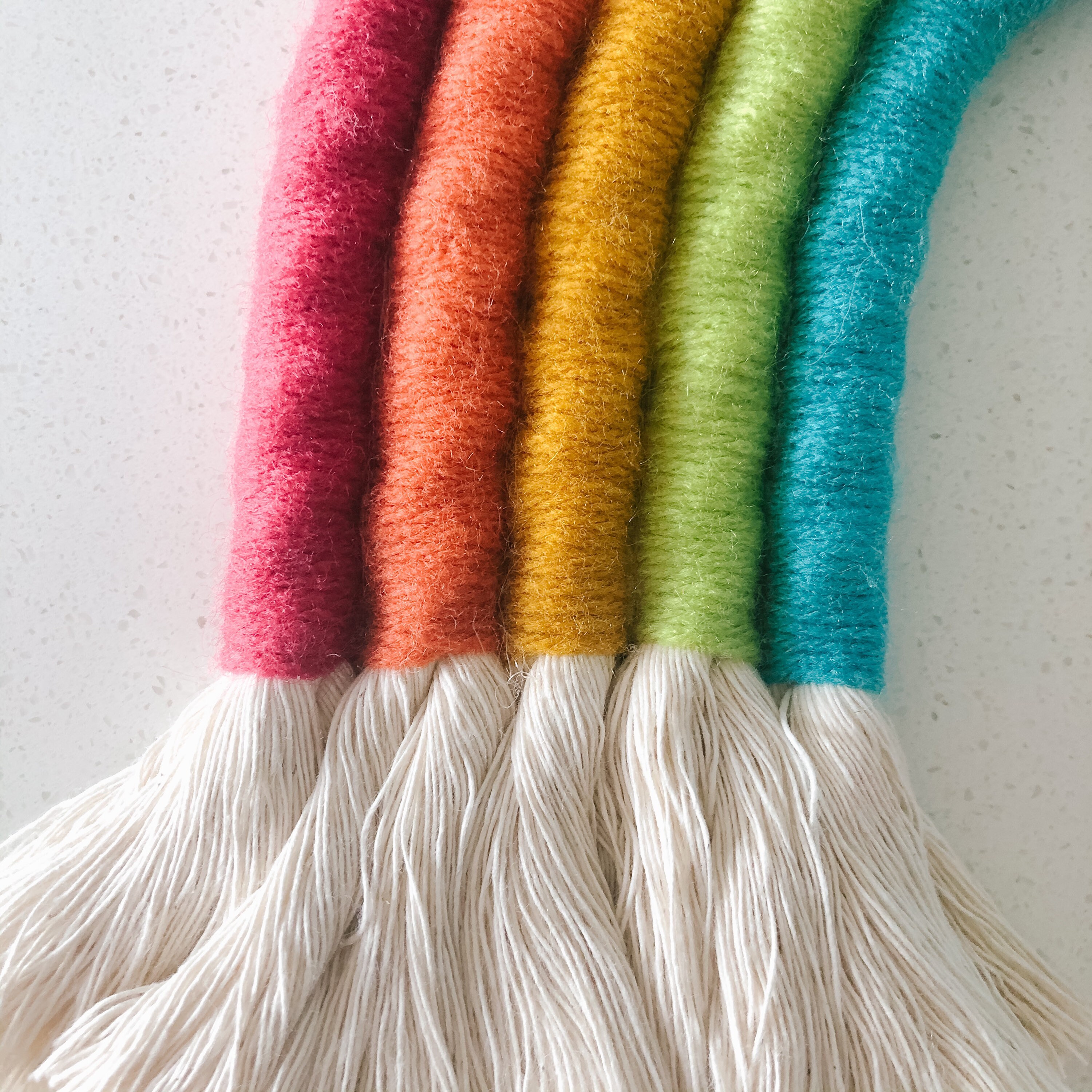 CLASSIC RAINBOW Macrame Rainbow Fibre Art Rope Rainbow Etsy